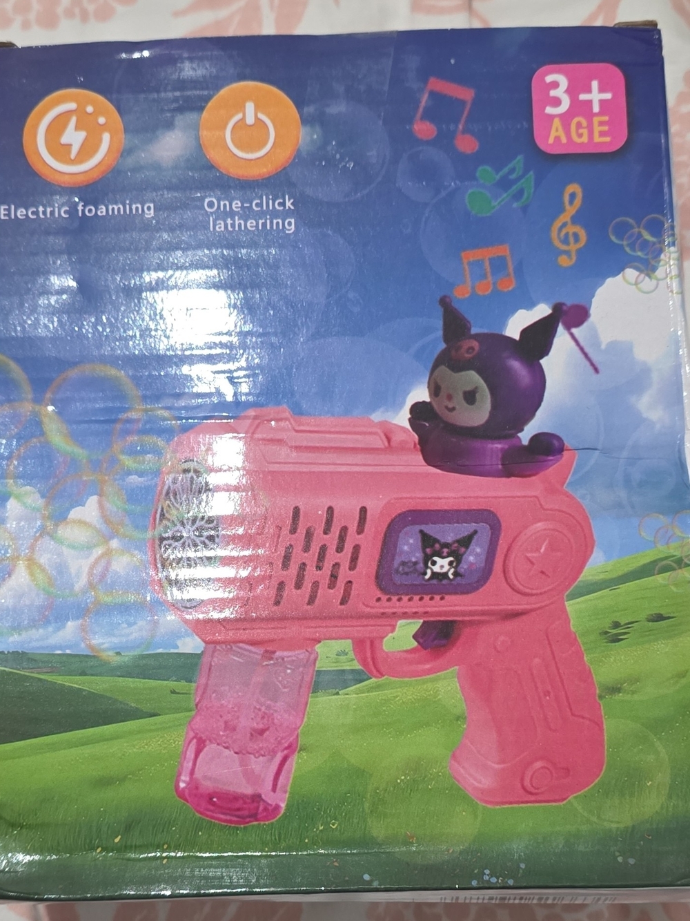 Kids Bubble Foam Blaster Toy - Pink